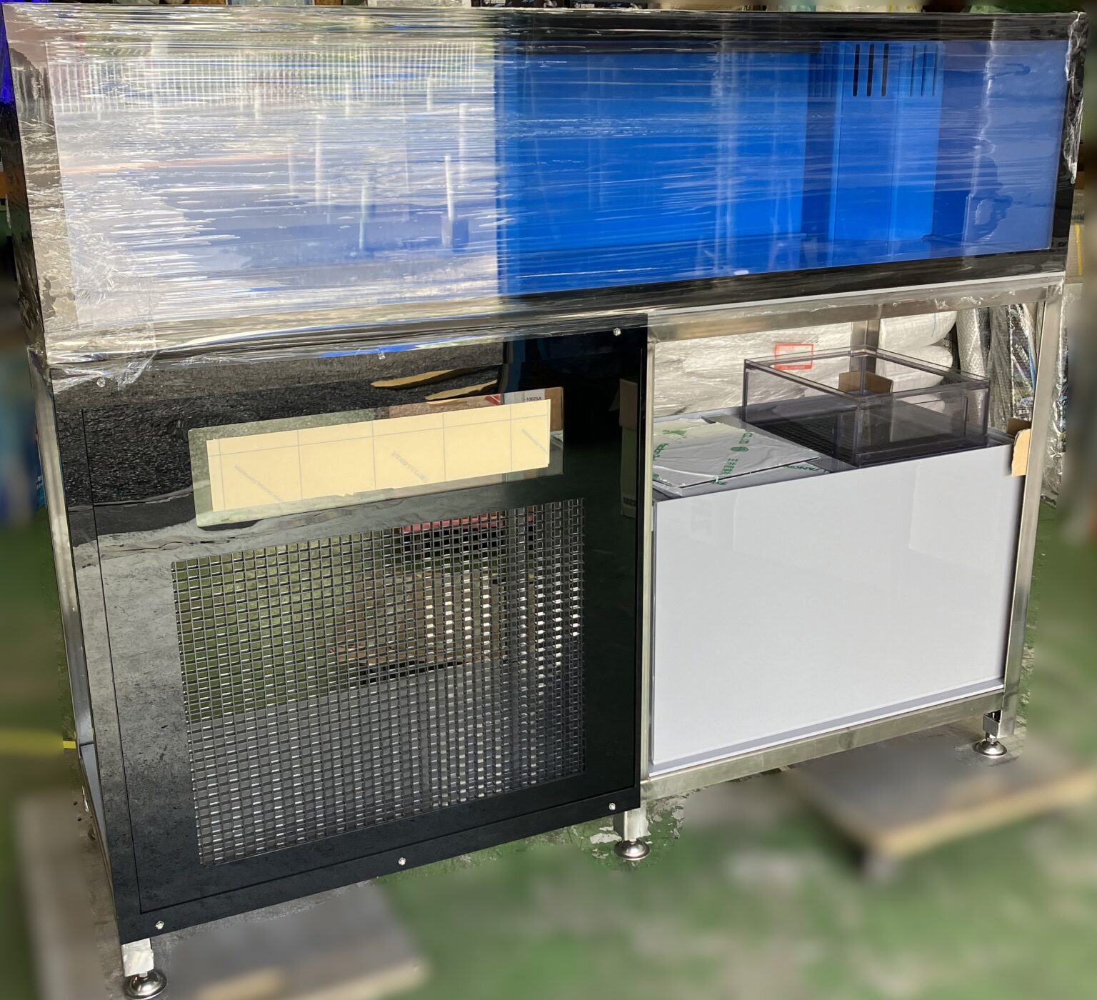 潮1500ZS 特注 W1600 低温仕様 活魚水槽 | 水槽設置